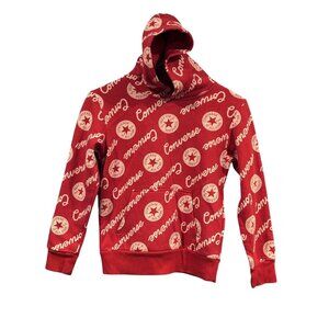 Set Of 2 Converse Chevron Star Hoodies Red & Gray M 10-12